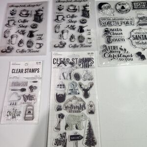 Variety of clear stamps